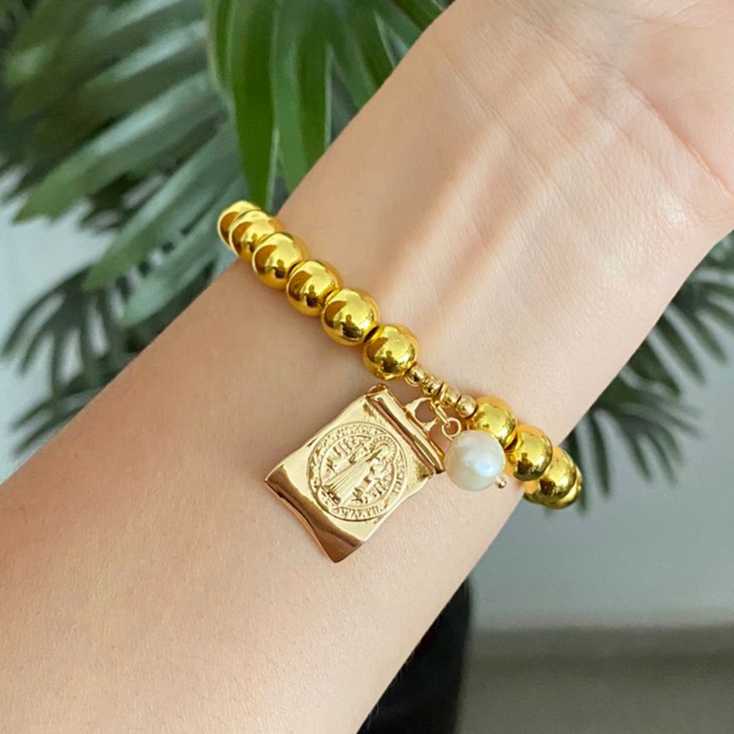 Pulsera Placa San Benito