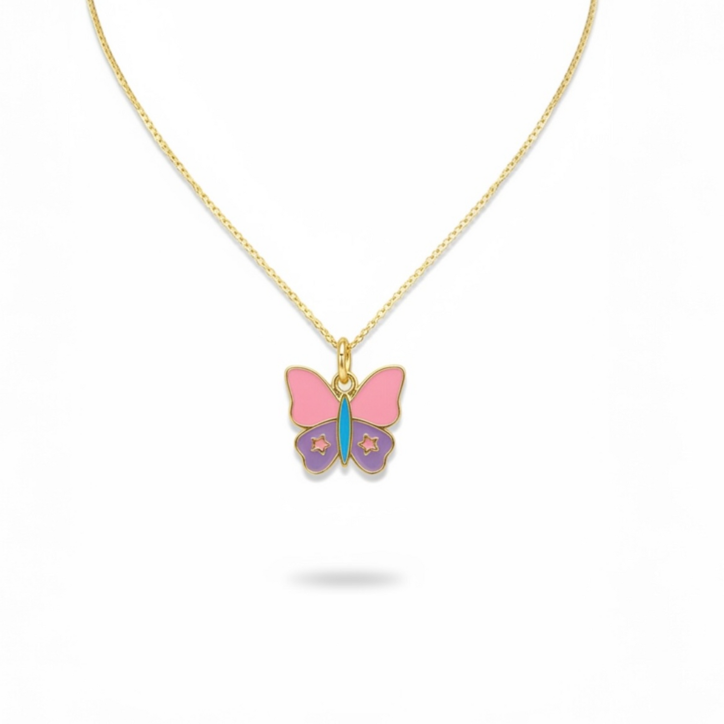 Cadena Mariposa Rosa