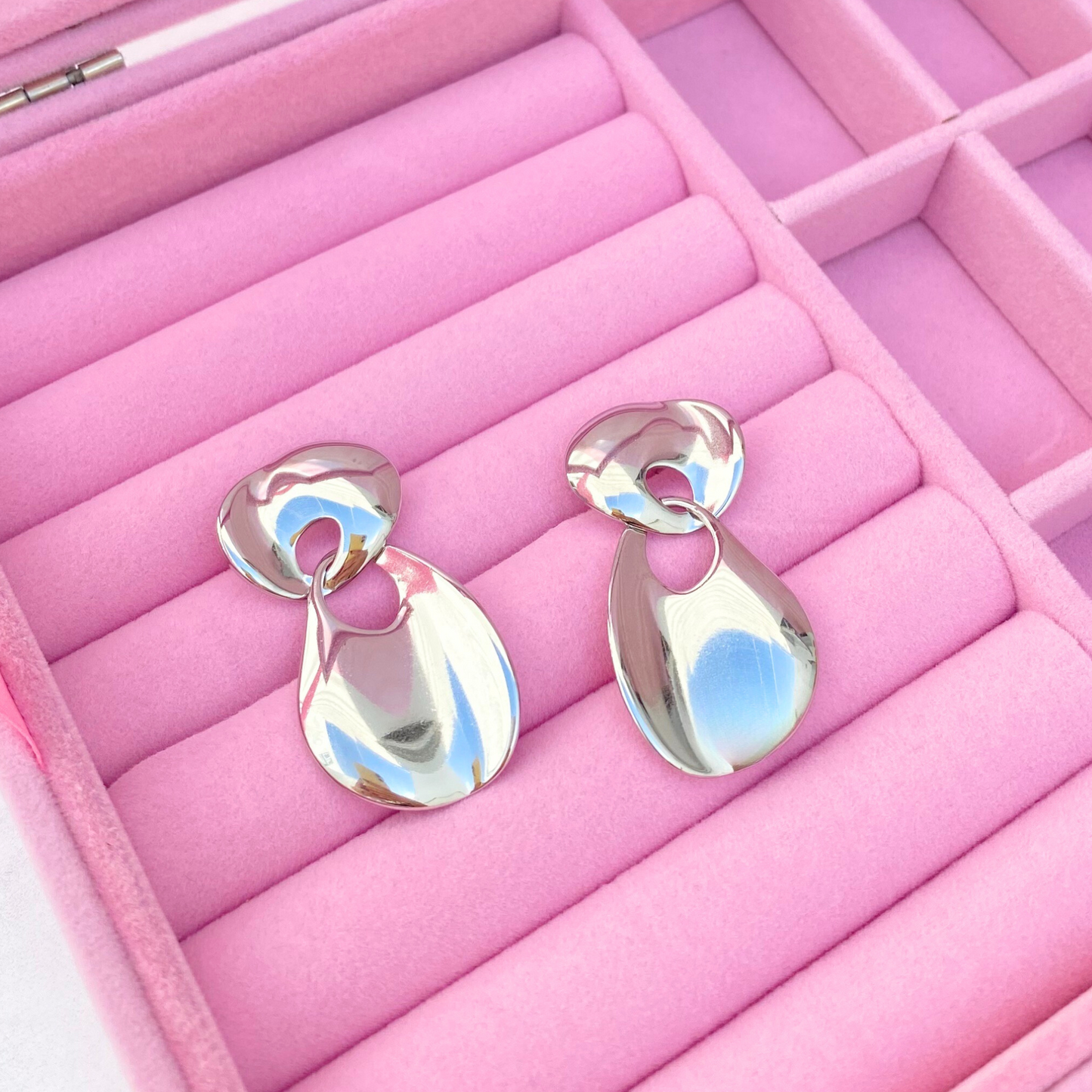 Arete Oval Plateado