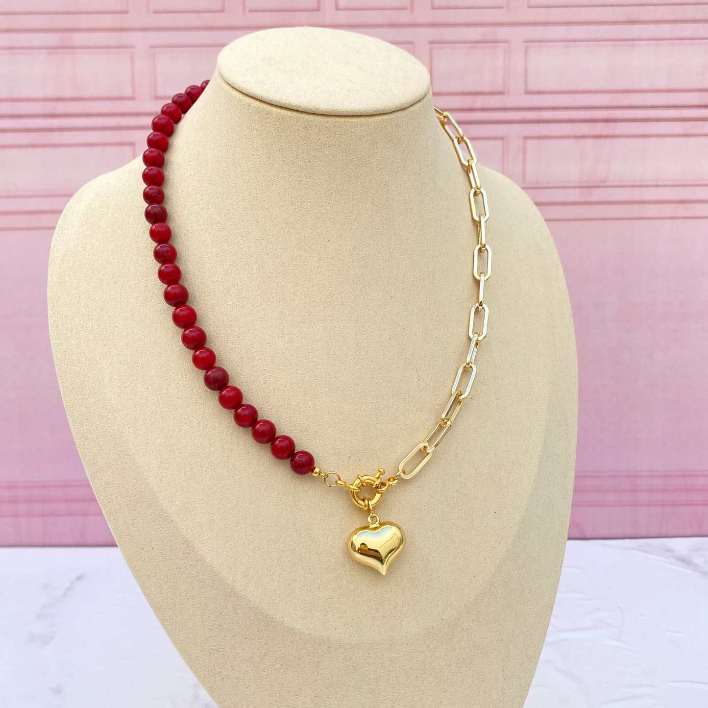 Collar Corazón Globo