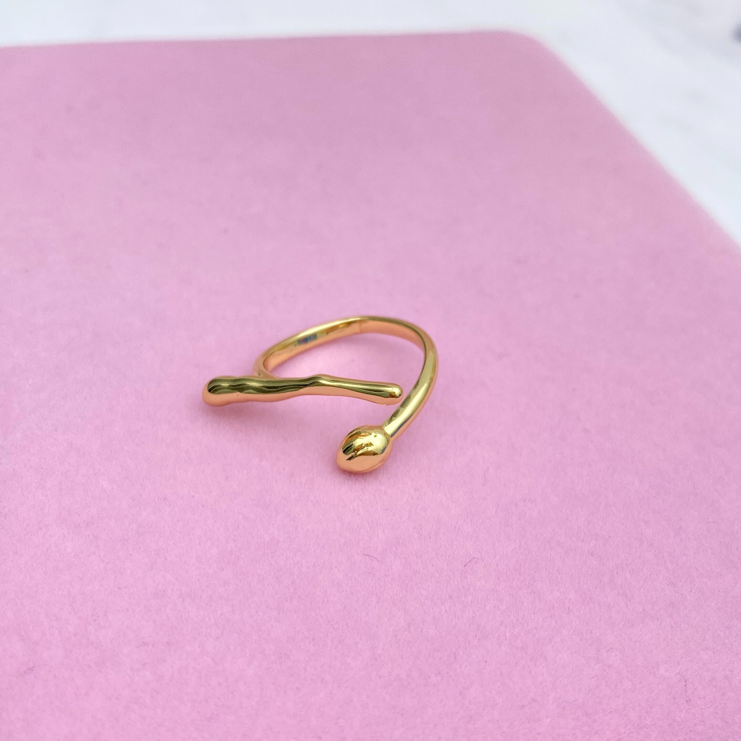 Anillo Ondulado Liso - Ajustable