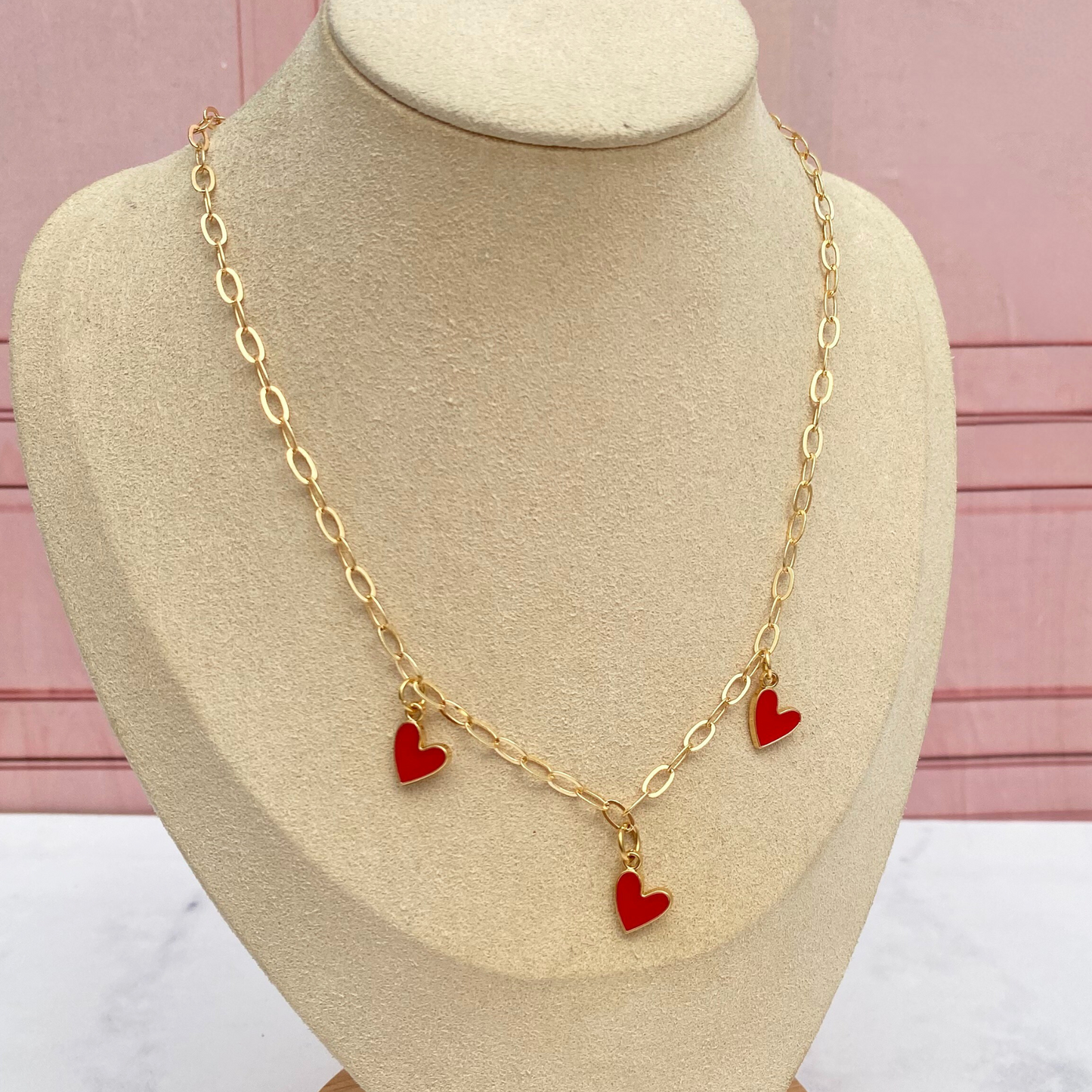 Collar Triple Corazón