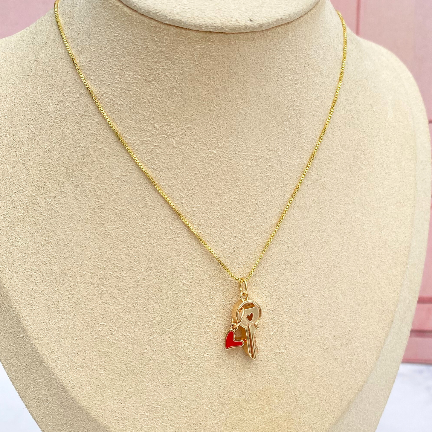 Cadena Llave Corazón