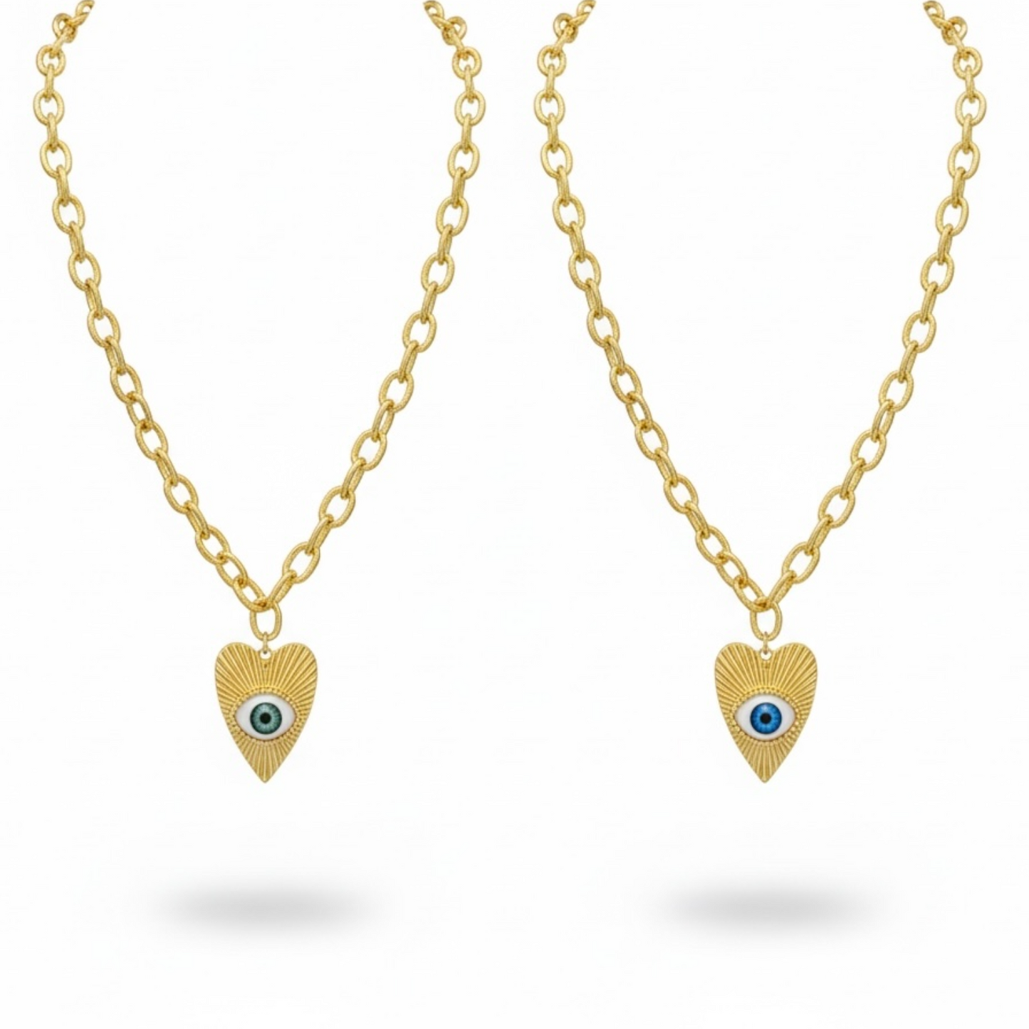Collar Corazón Ojo Turco