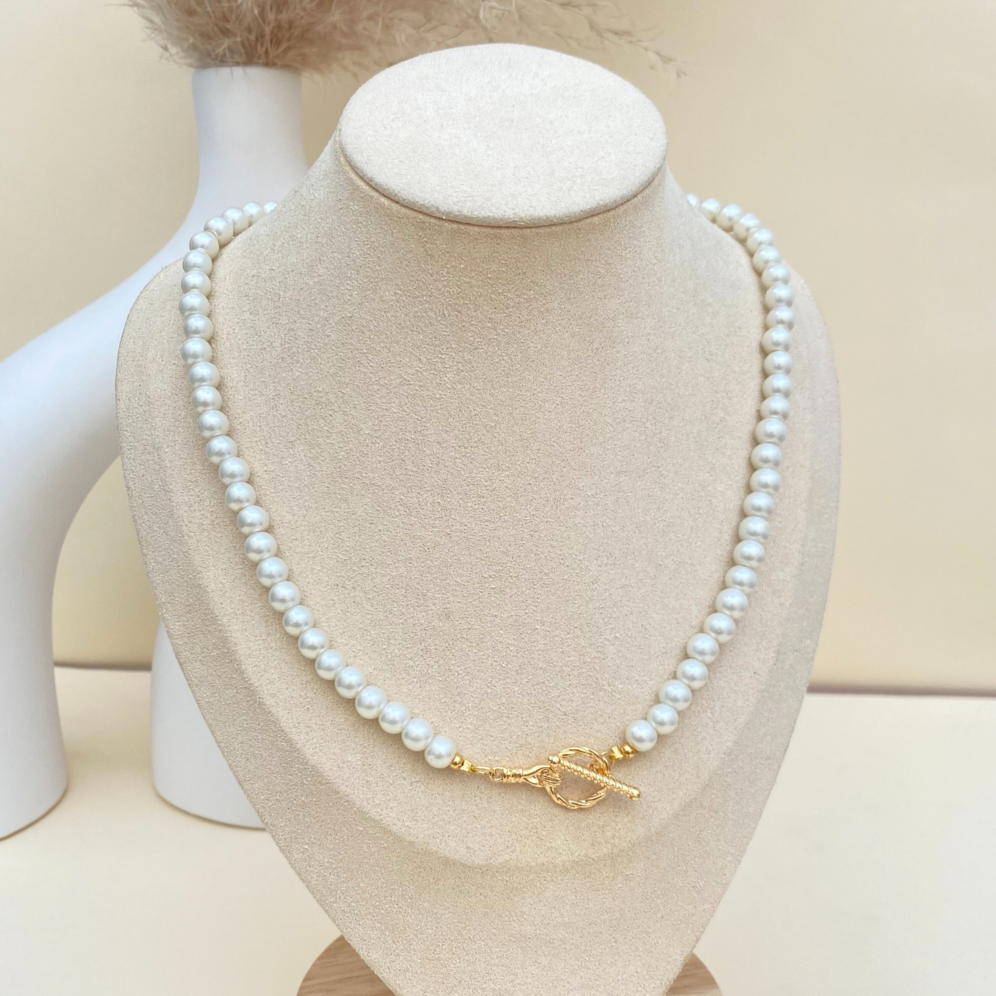 Collar Perla Mano Unida