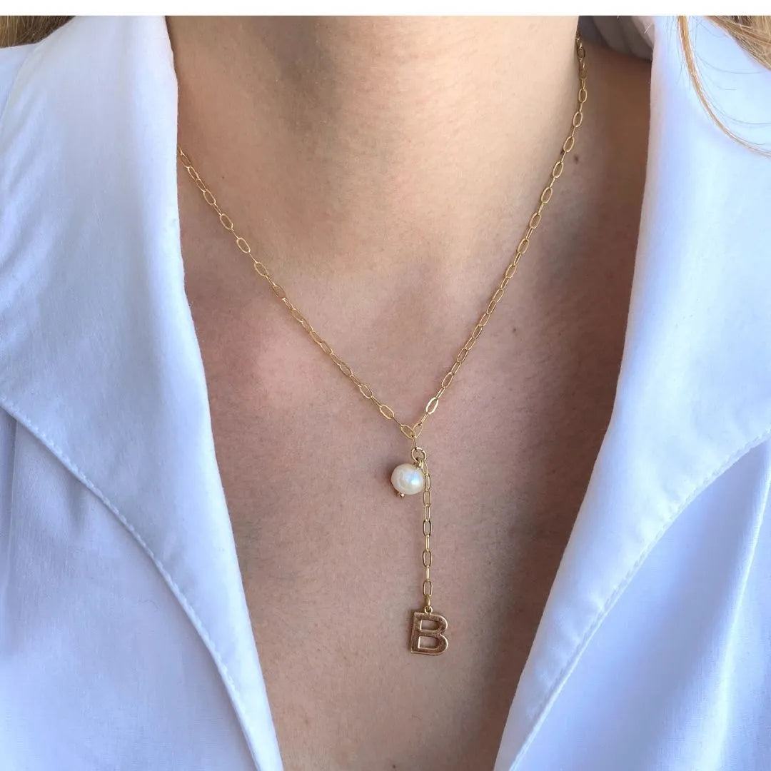 Cadena Inicial Con Perla Natural