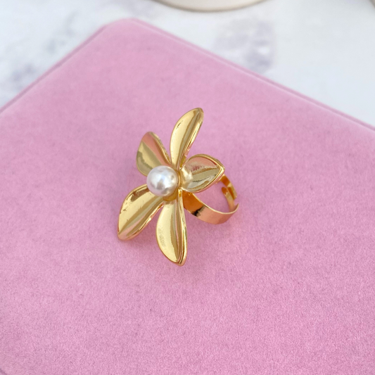 Anillo Maxi Flor - Ajustable