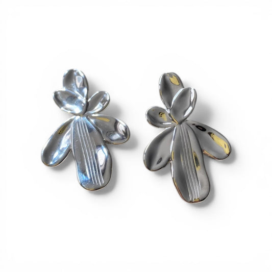 Aretes Flor Larga