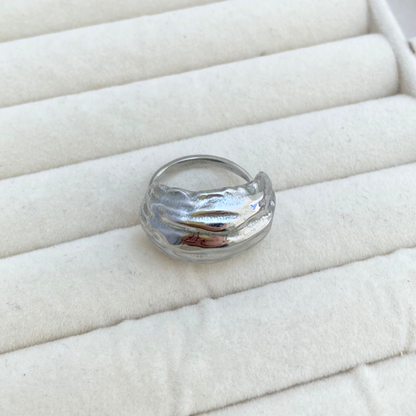 Anillo Chunky Texturizado - Ajustable