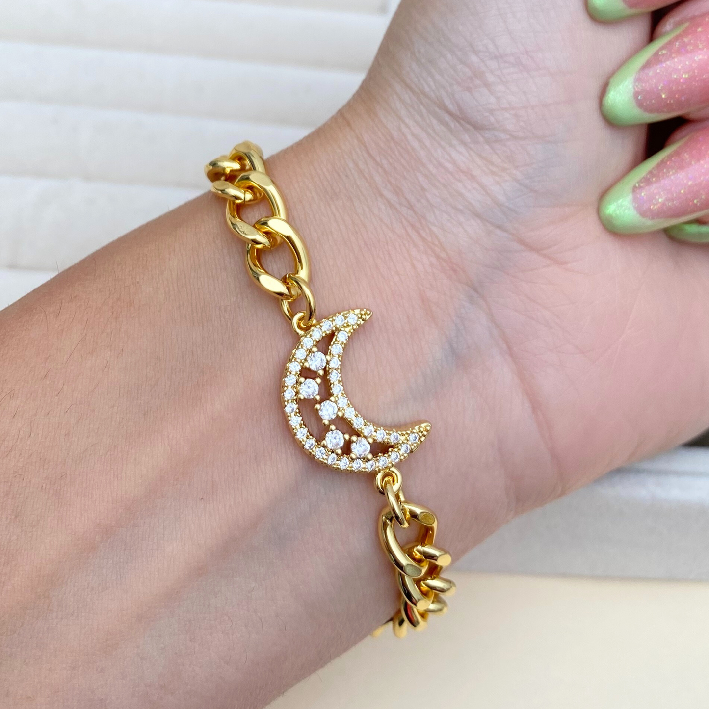 Pulsera Luna Zirconia