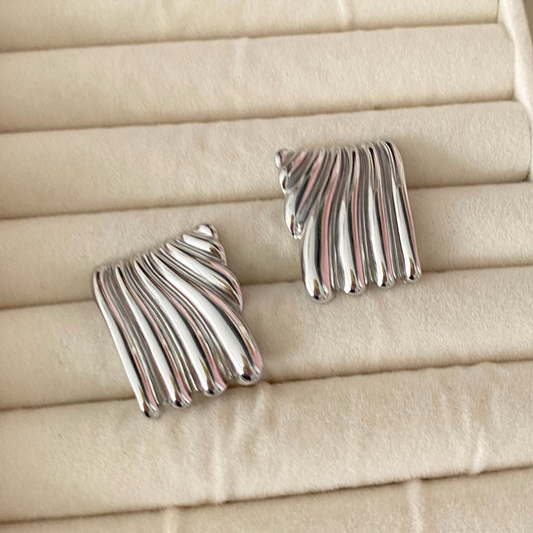 Aretes Sof Plateados