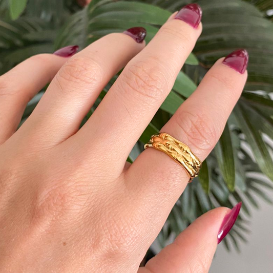 Anillo Triple Linea - Ajustable