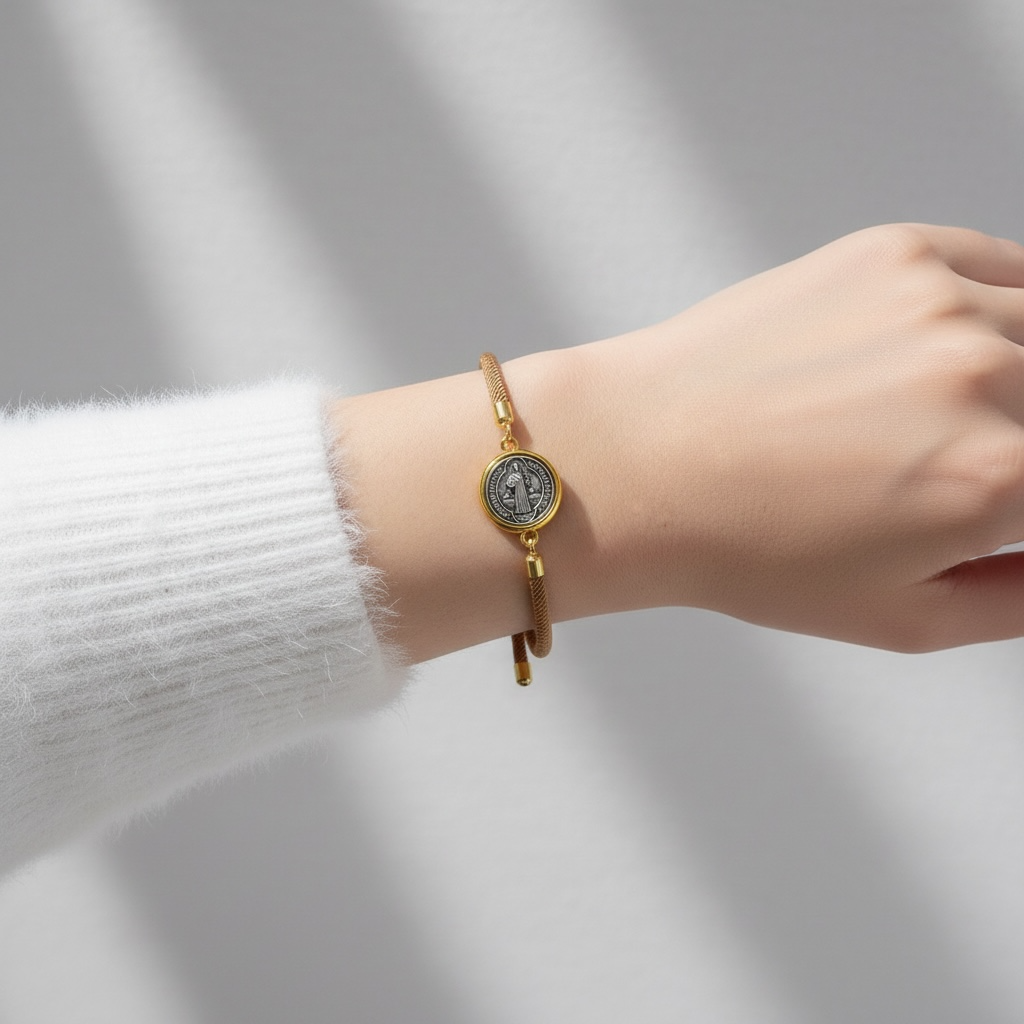 Pulsera San Benito Protección - Ajustable