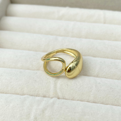 Anillo Gota Hueco - Ajustable