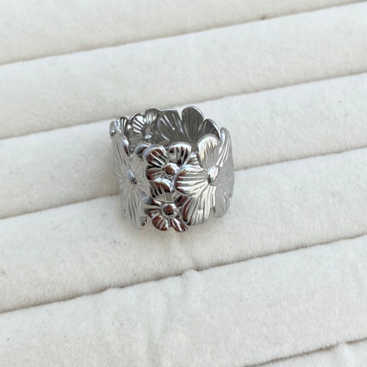 Anillo Flores - Ajustable