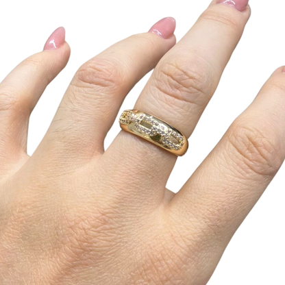 Anillo Linea Cuadros