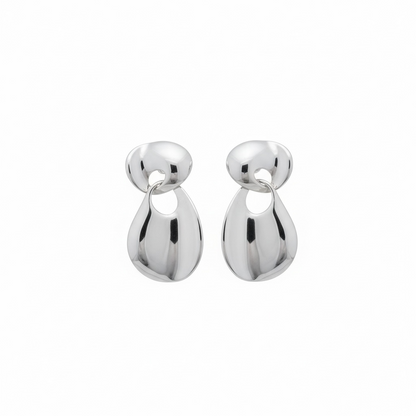 Arete Oval Plateado