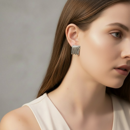 Aretes Sof Plateados