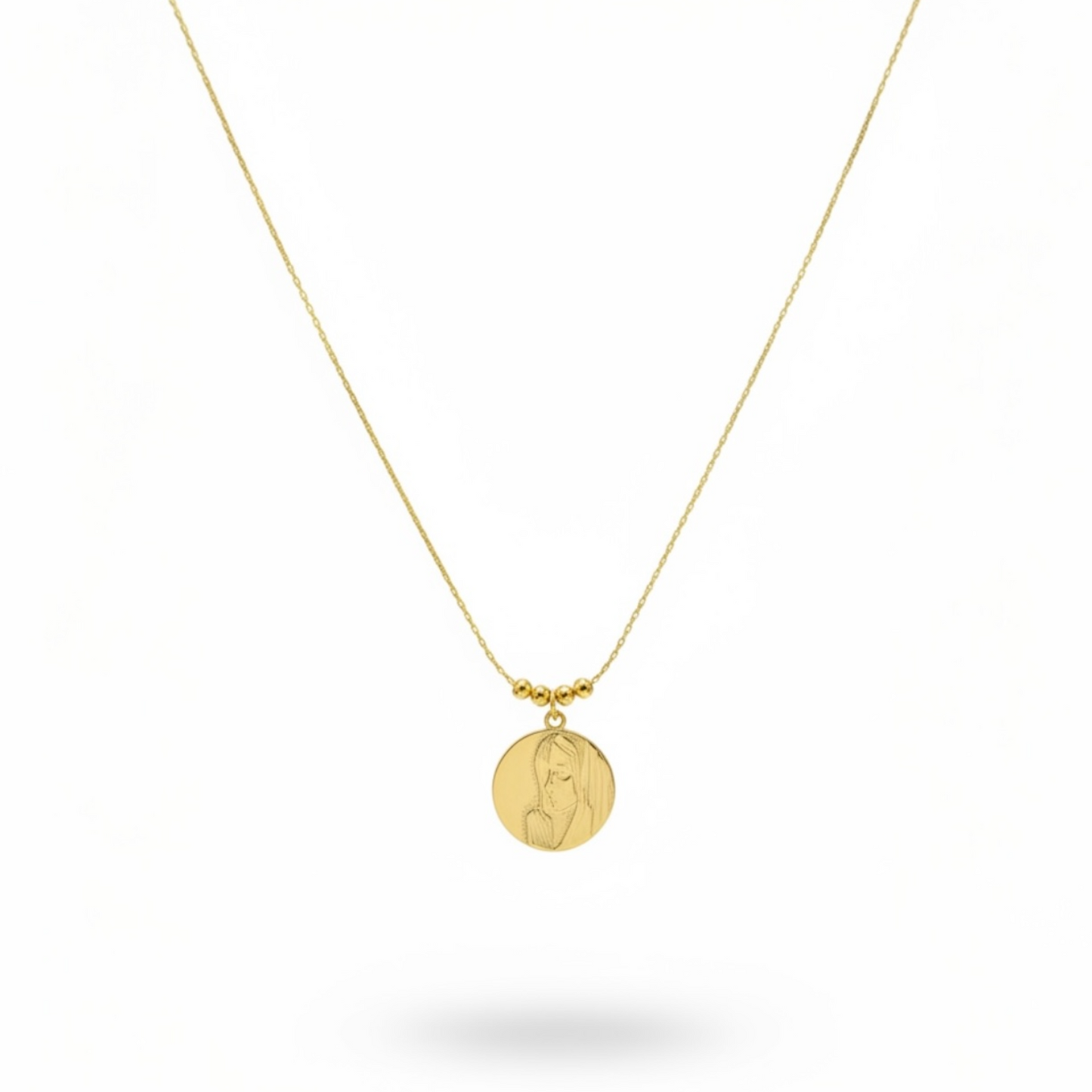Cadena Silueta Virgen