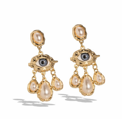 Aretes Largo Ojo Turco