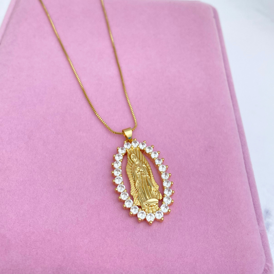 Cadena Virgen zirconia XL