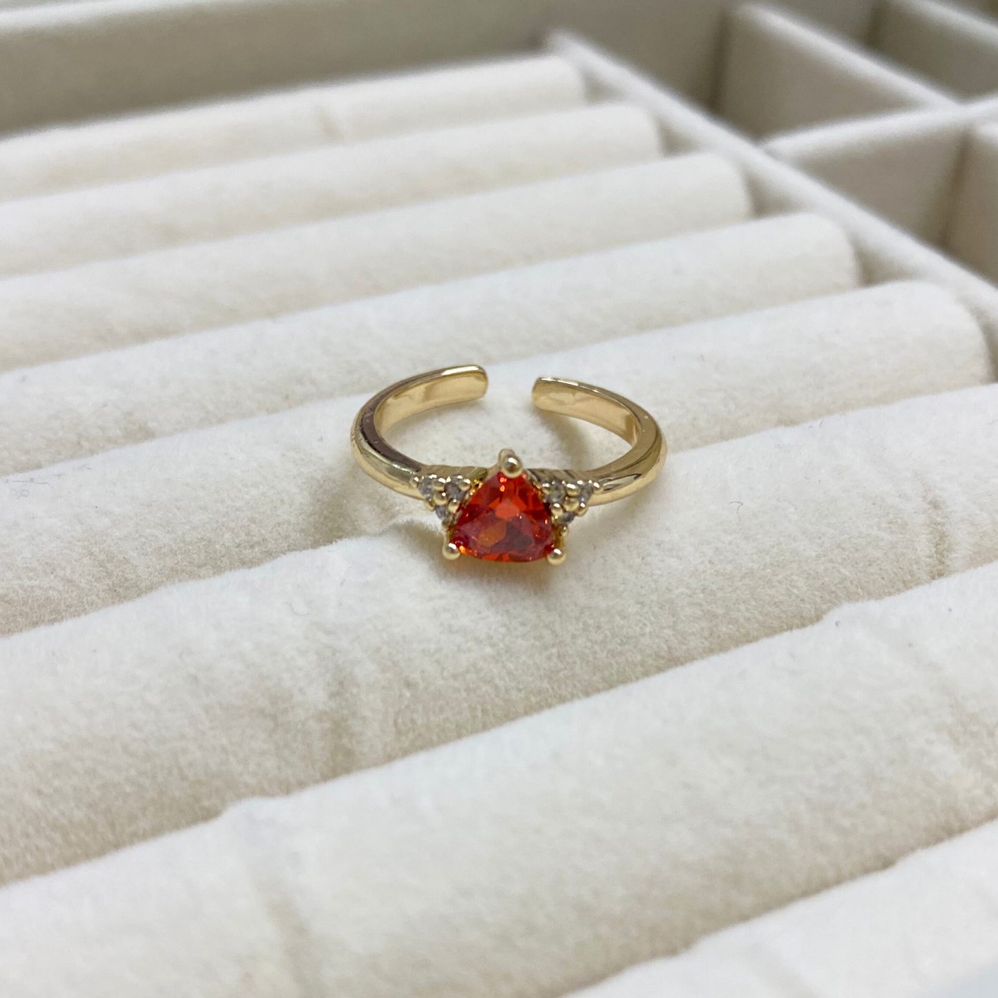 Anillo Brillo Naranja - Ajustable