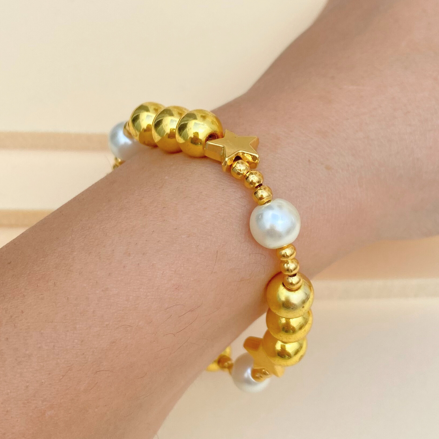 Pulsera Estrella Dorado