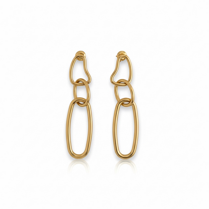 Aretes Largos Eslabon