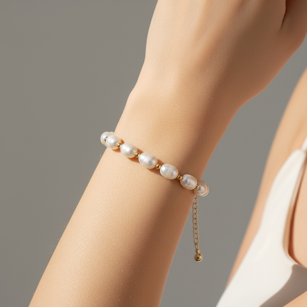 Pulsera Perla Natural