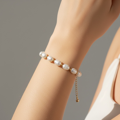 Pulsera Perla Natural