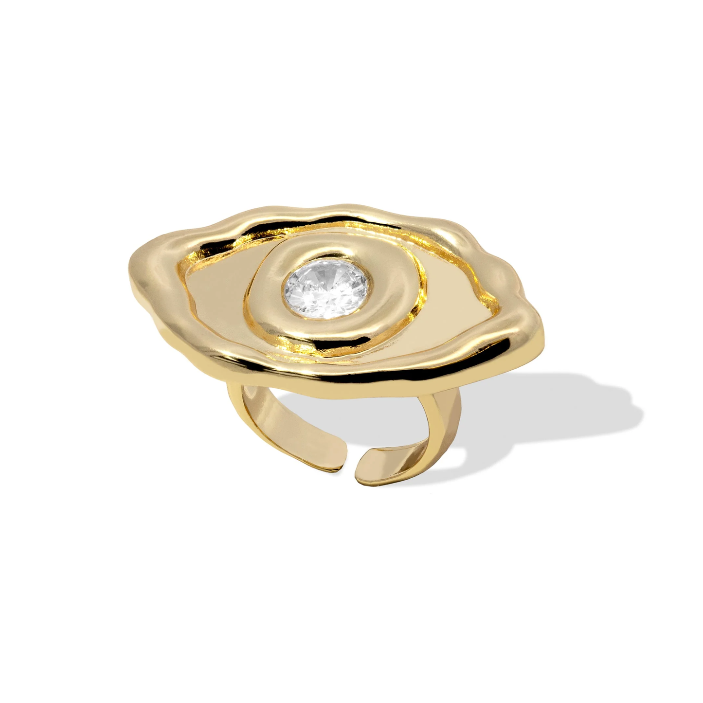 Anillo Ojo Zirconia - Ajustable