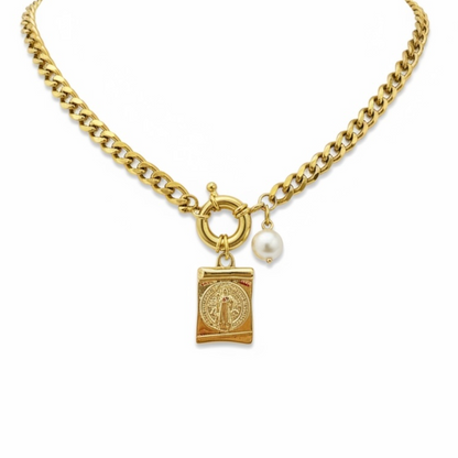 Collar Perla y San Benito