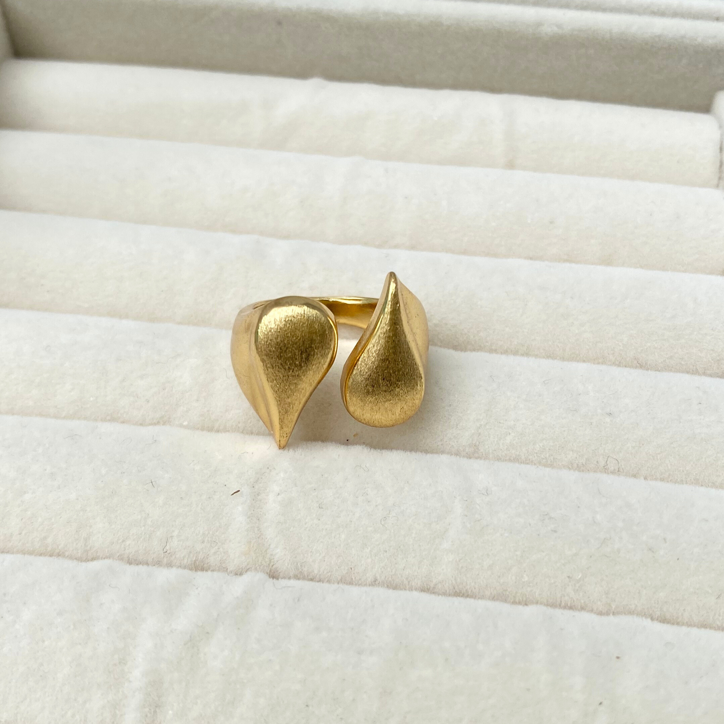 Anillo Gota Doble - Ajustable