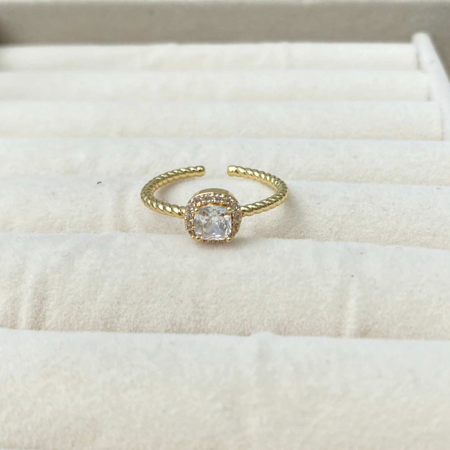 Anillo Zirconia - Ajustable