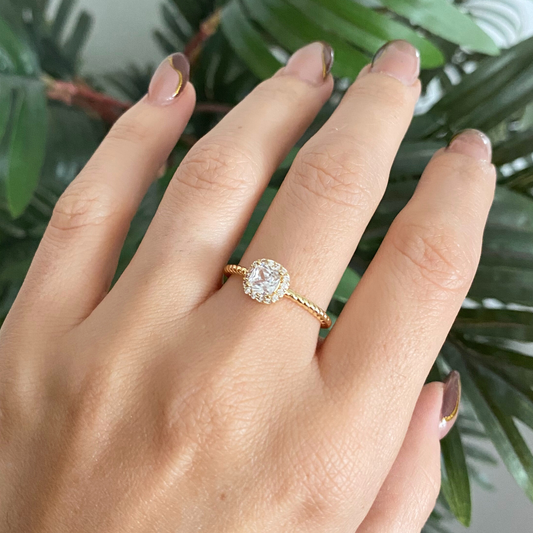 Anillo Zirconia - Ajustable