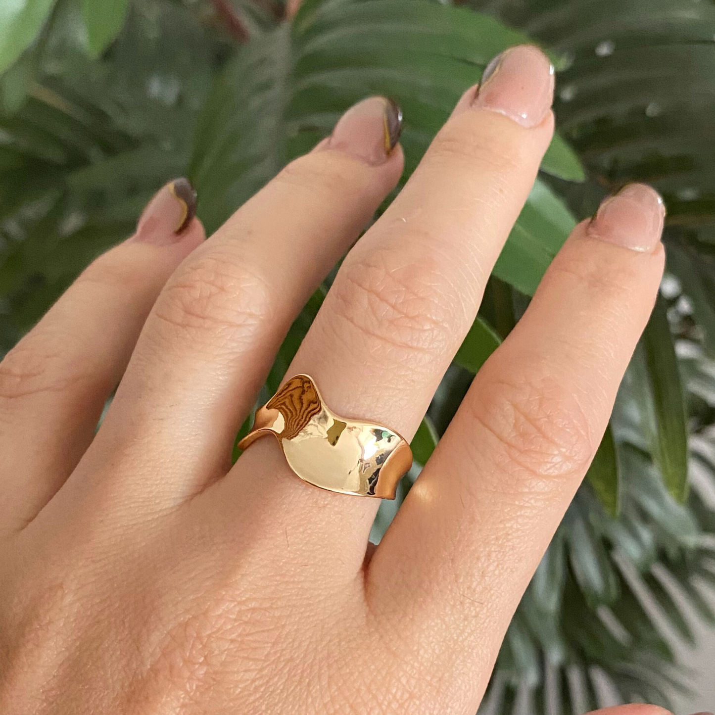 Anillo Ondas Irregular - Ajustable