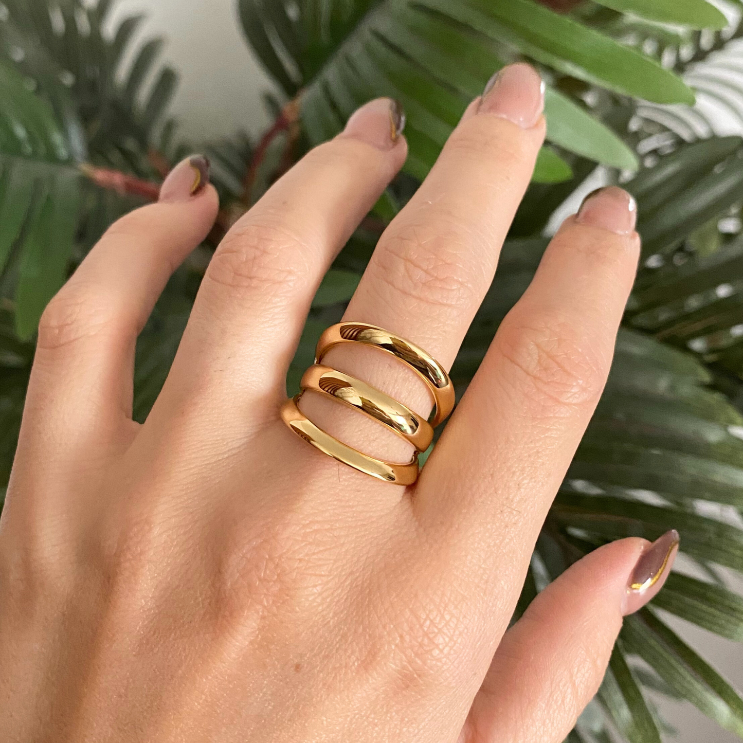 Anillo 3 lineas - Ajustable