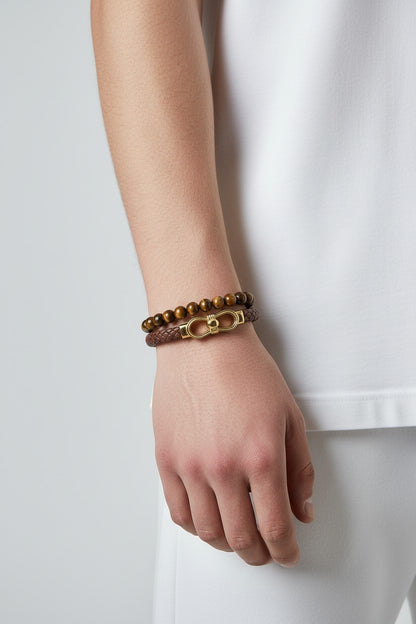 Set pulseras trenza