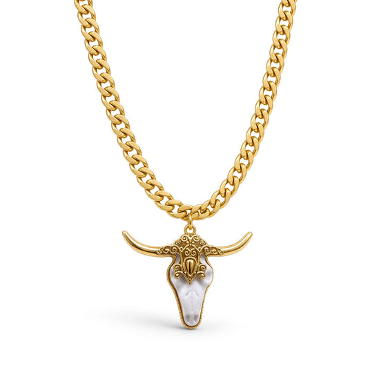 Cadena Toro Blanco - Dorado