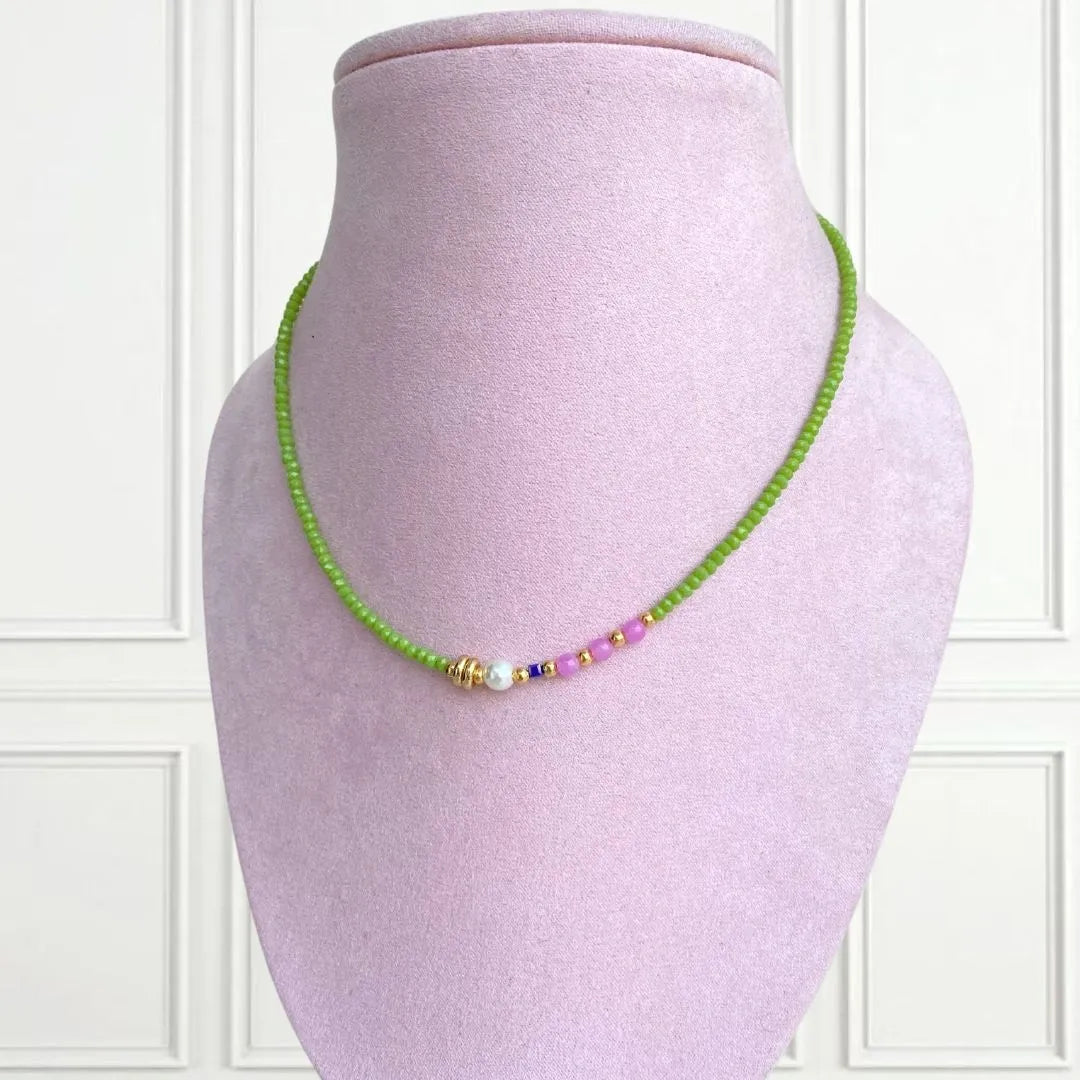 Collar Cristal Verde Mini